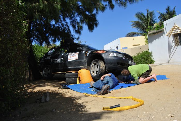 Die Ölwanne musste repariert werden.