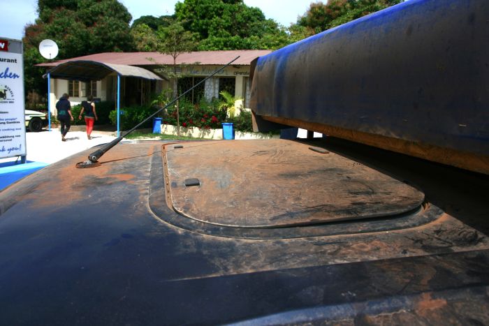 Ankunft morgens gegen 1 Uhr im Blue Kitchen.