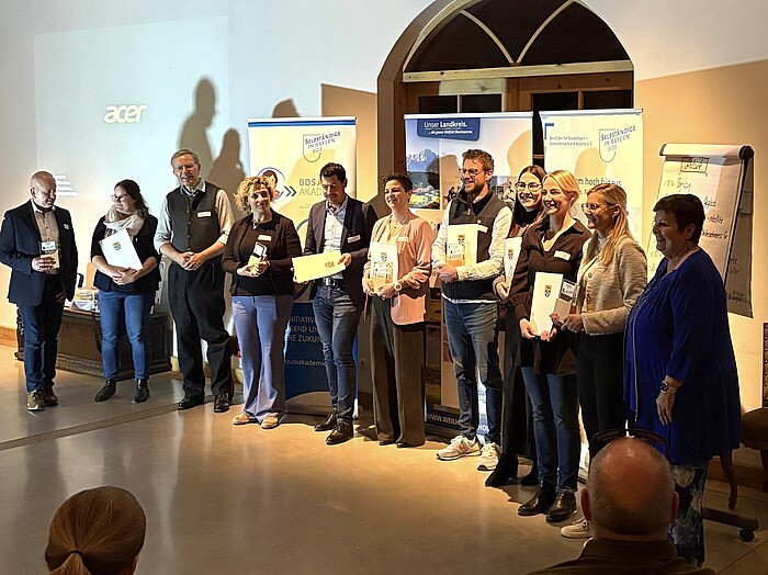 Siegerehrung beim Pitch-Wettbewerb in Wielenbach mit Unternehmern aus dem Landkreis Weilheim-Schongau auf Gut Schörghof