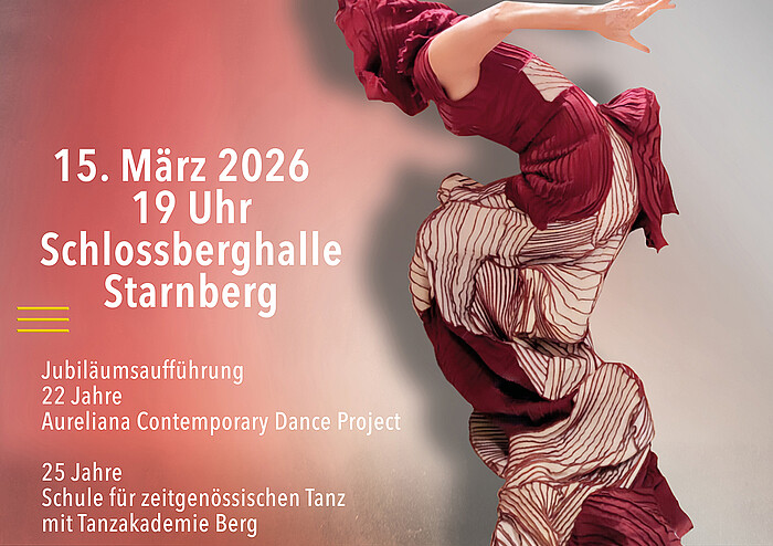 Aurelia Baumgartner – Jubiläumsproduktion „TA[I]MELESS – Sing · Dance · Sing“ am 15. März 2026 in der Schlossberghalle Starnberg