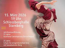 Aurelia Baumgartner – Jubiläumsproduktion „TA[I]MELESS – Sing · Dance · Sing“ am 15. März 2026 in der Schlossberghalle Starnberg