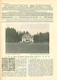 Der Bau des Thomas-Mann-Hauses. Foto: Stadtmarketing Bad Tölz